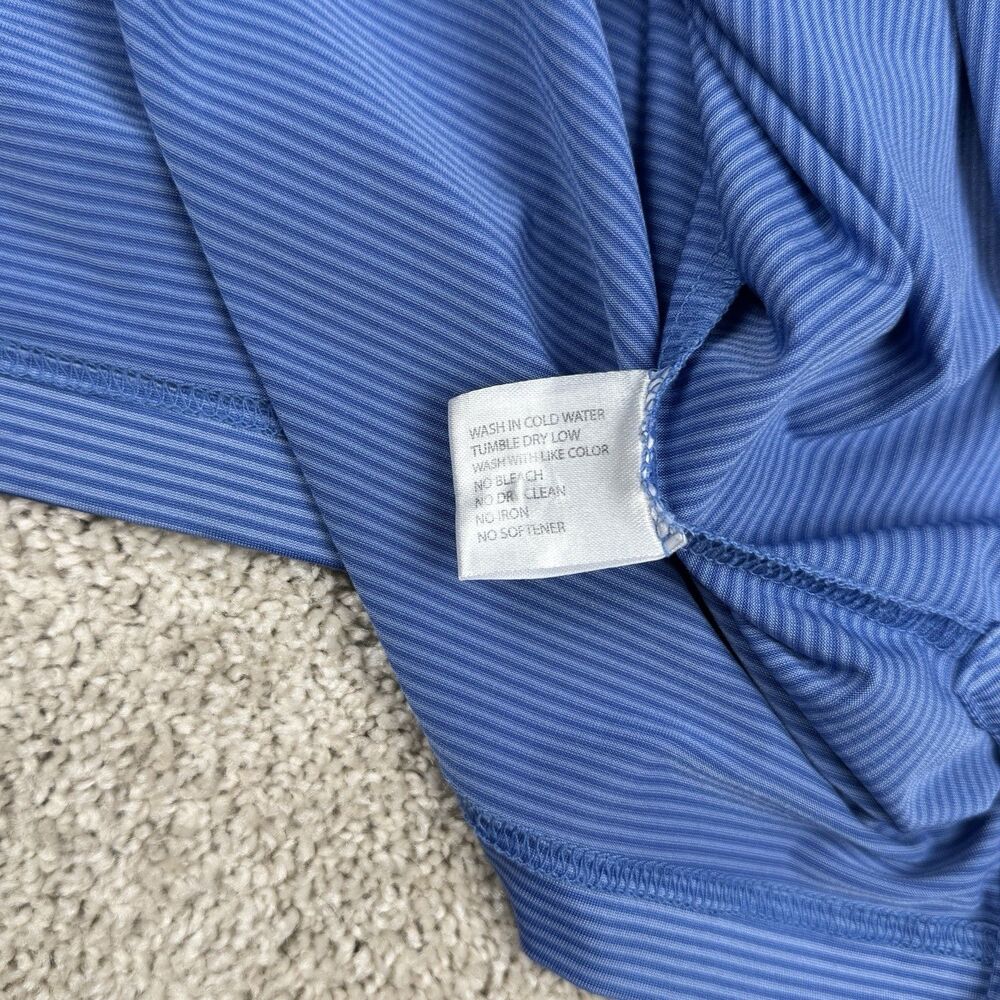 Rhoback Polo Shirt LOT OF 2 Men's Large Performance Bundle Striped Stretch Golf - Picture 12 of 15